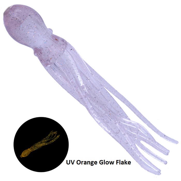 uv orange glow flake
